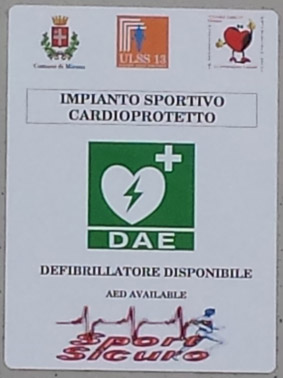 Progetto Sport Sicuro: cartellonistica defibrillatori